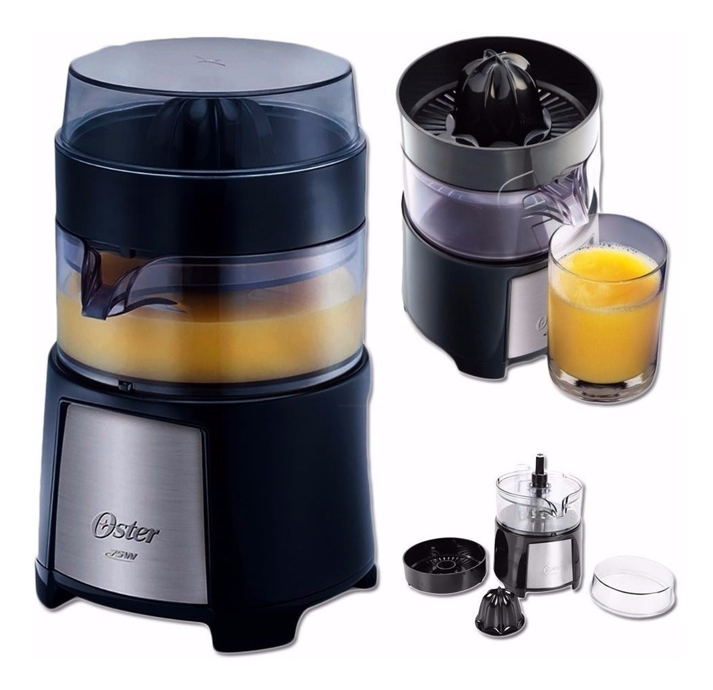 EXPRIMIDOR DE CITRICOS OSTER NEGRO 75W. P-FPSTJU4176